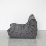Set of grey microfiber Togo sofas designed by Michel Ducaroy 1973