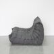 Set of grey microfiber Togo sofas designed by Michel Ducaroy 1973