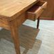 Firm table desk in raw solid oak vintage