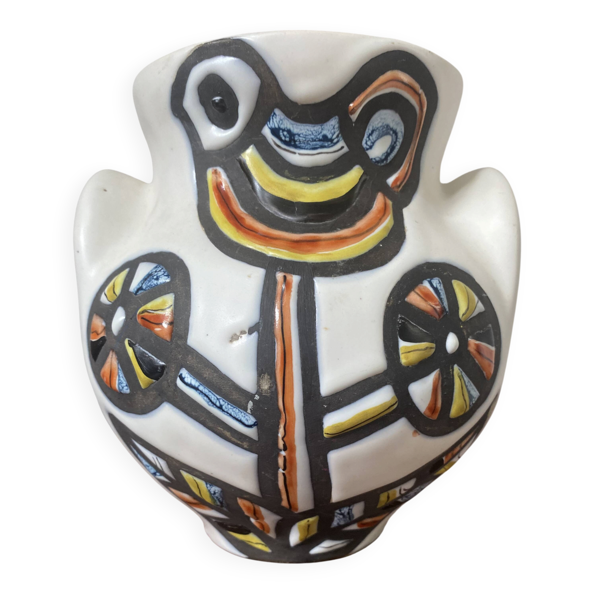 Roger Capron – Vallauris ceramic vase model N62 signed – 1950s