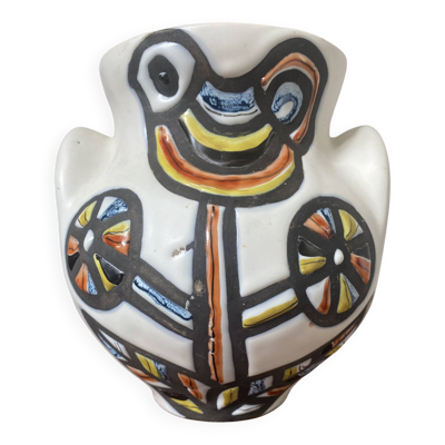Vase en céramique Vallauris modèle N62 signé Roger Capron, années 1950