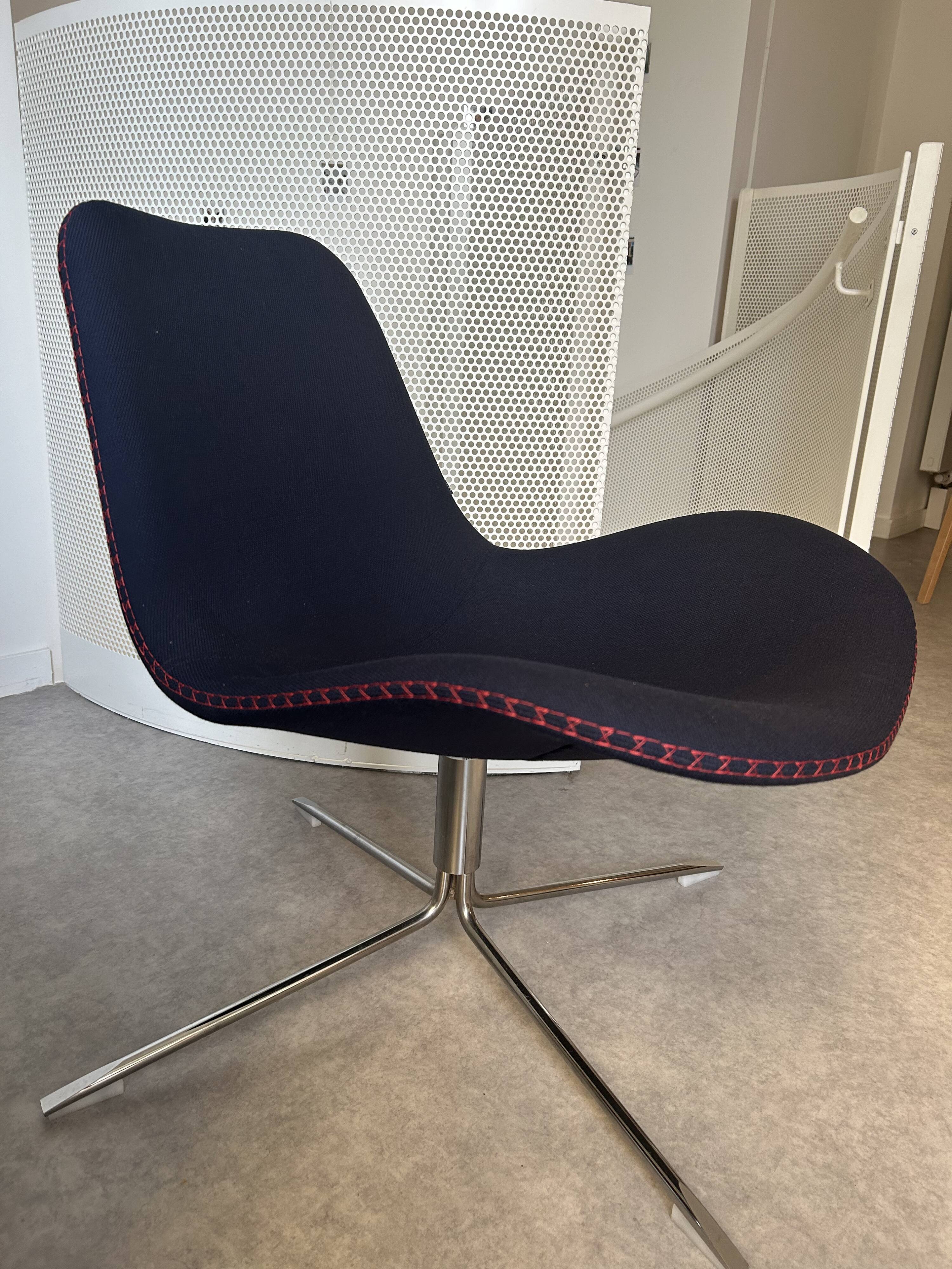 Offecct blue armchair
