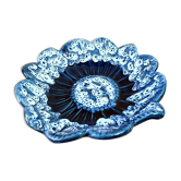 Fruit cut dish Vallauris sea foam