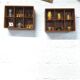 Teak wall locker