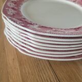 8 assiettes creuses Sté Céramique Maestricht modèle Victoria