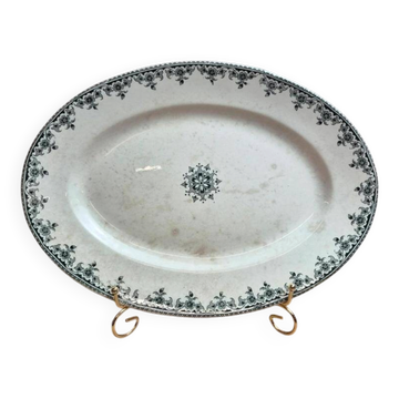Large oval dish Terre de fer Hippolyte Boulenger H.b & Cie Gagny