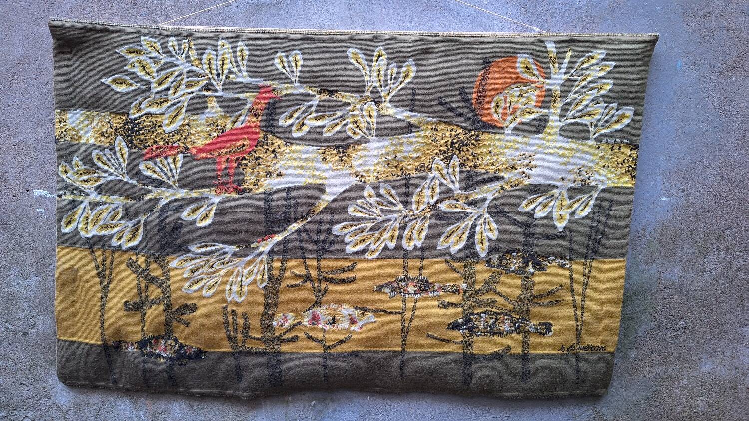 Tapisserie d'aubusson Cybele René Fumeron