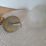 Opaline bubble glass wall lamp