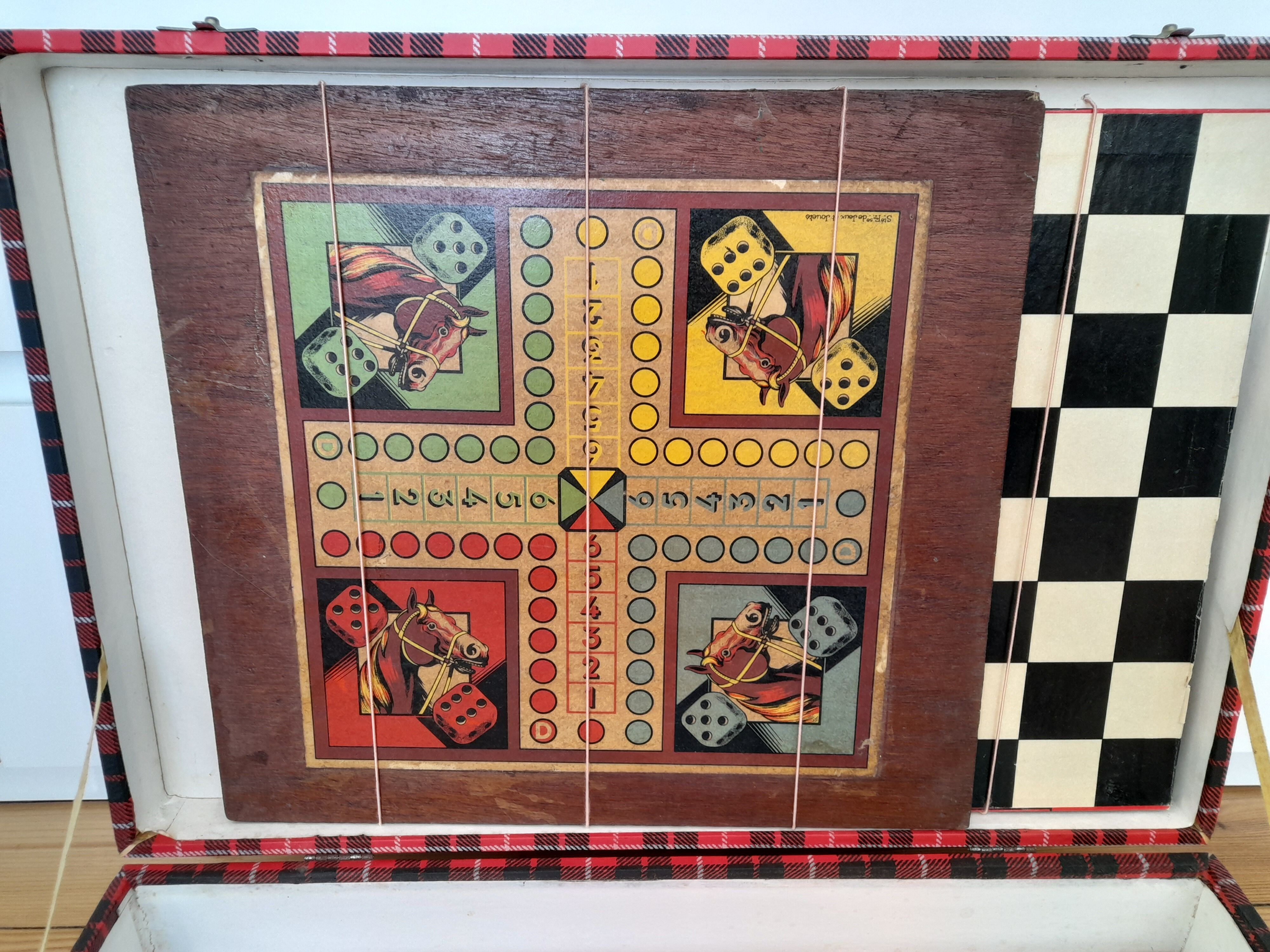 Board game briefcase, 60s