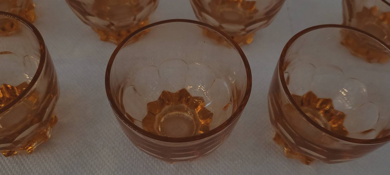 50's glasses art deco line