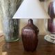 Ceramic lamp, fabric cable, cotton lampshade