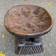Tabouret africain Bamileke Cameroun sculpté en bois massif