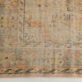 6x10 Peach Orange Large Vintage Rug, 184x290 Cm