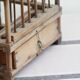 Wooden bird cage