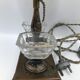 Lamp with bronze steel