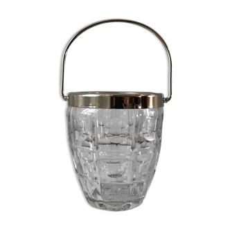 70s crystal ice bucket