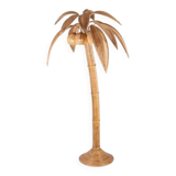 "Palm/coconut tree" floor lamp in rattan