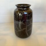 Vase noir argenté West Germany