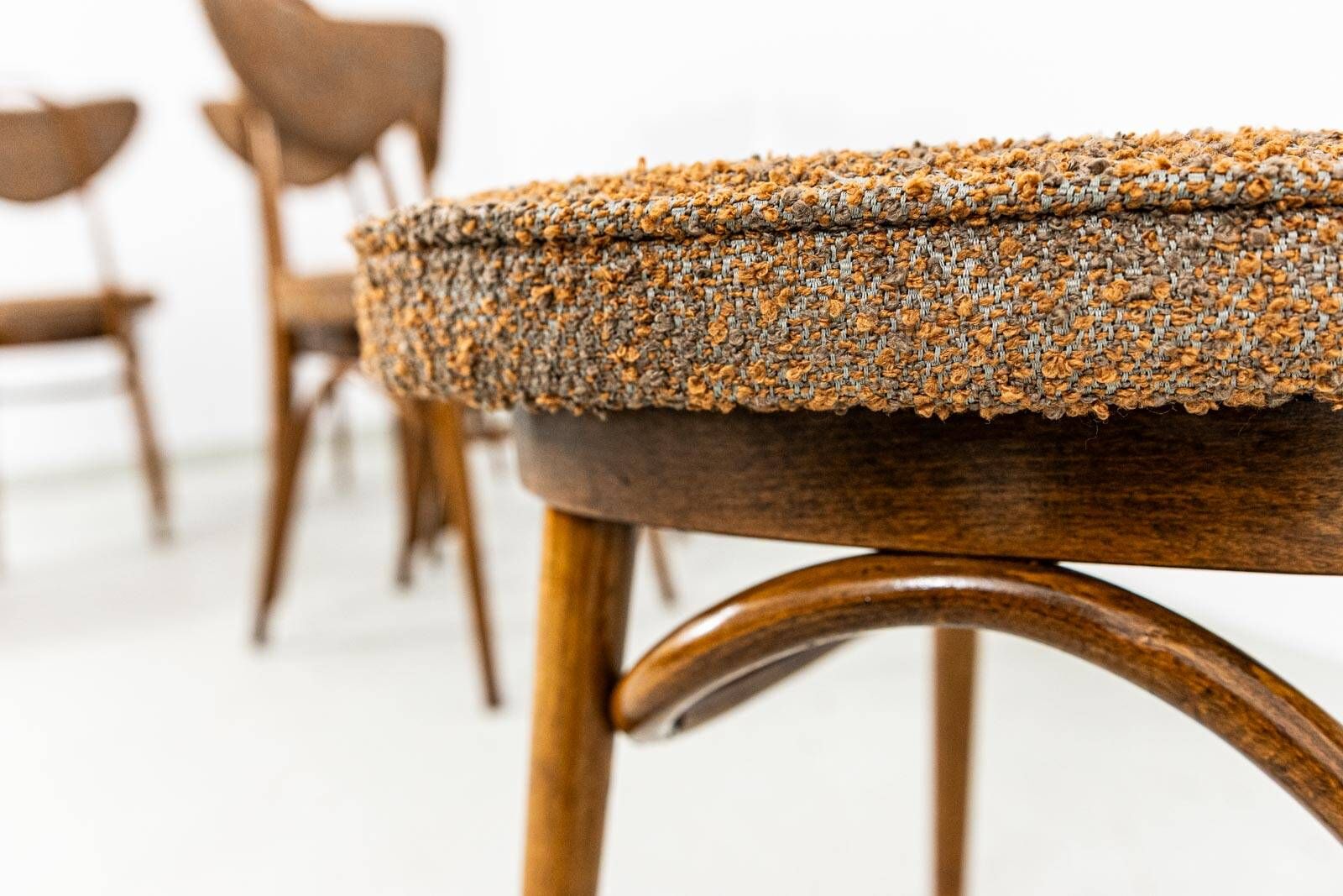 Dining Chairs, No 124 By H & J Kurmanowicz, Poland, 1950’S, Set of 6