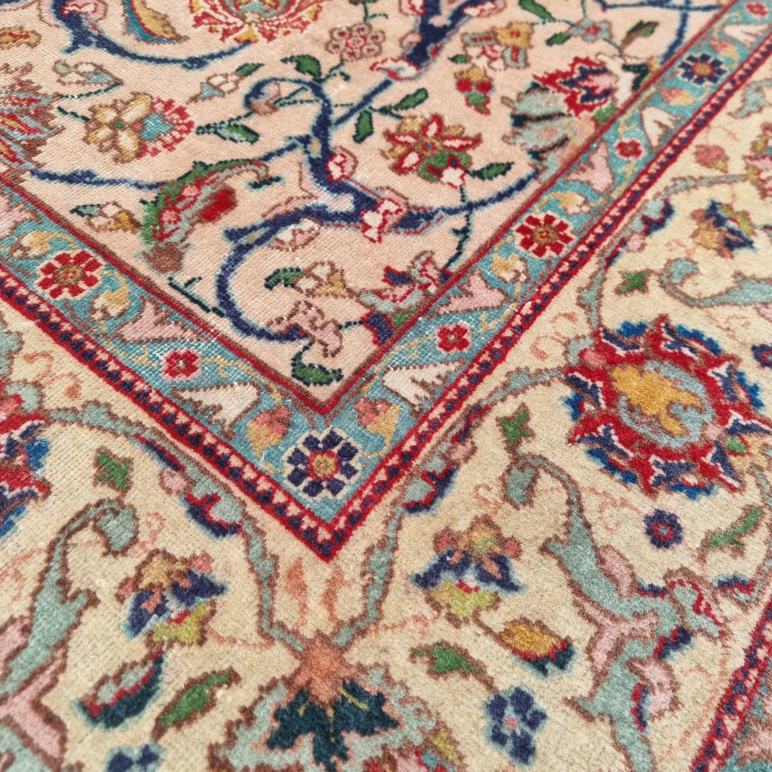 Vintage Hand Knotted Persian Carpet, 1970s