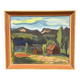 Huile sur panneau suédois – Paysage de montagne par Kerstin Flyckt