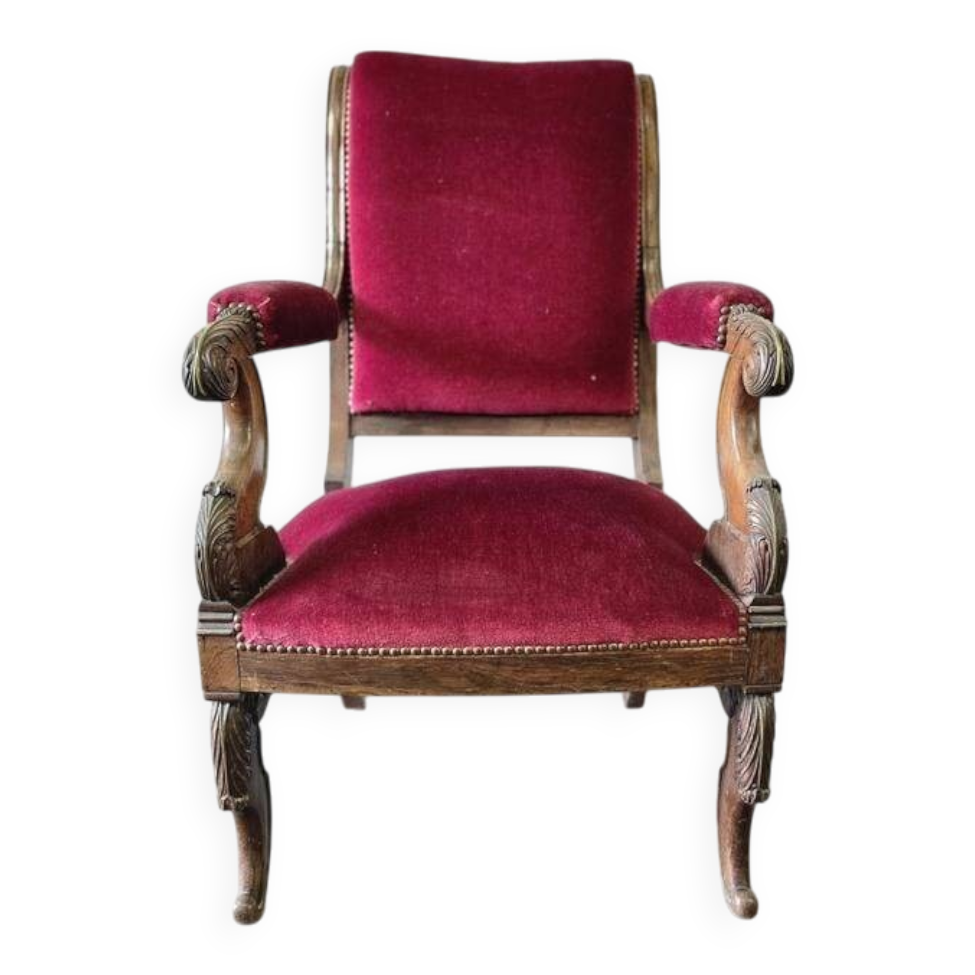 Vintage antique pink chair / armchair