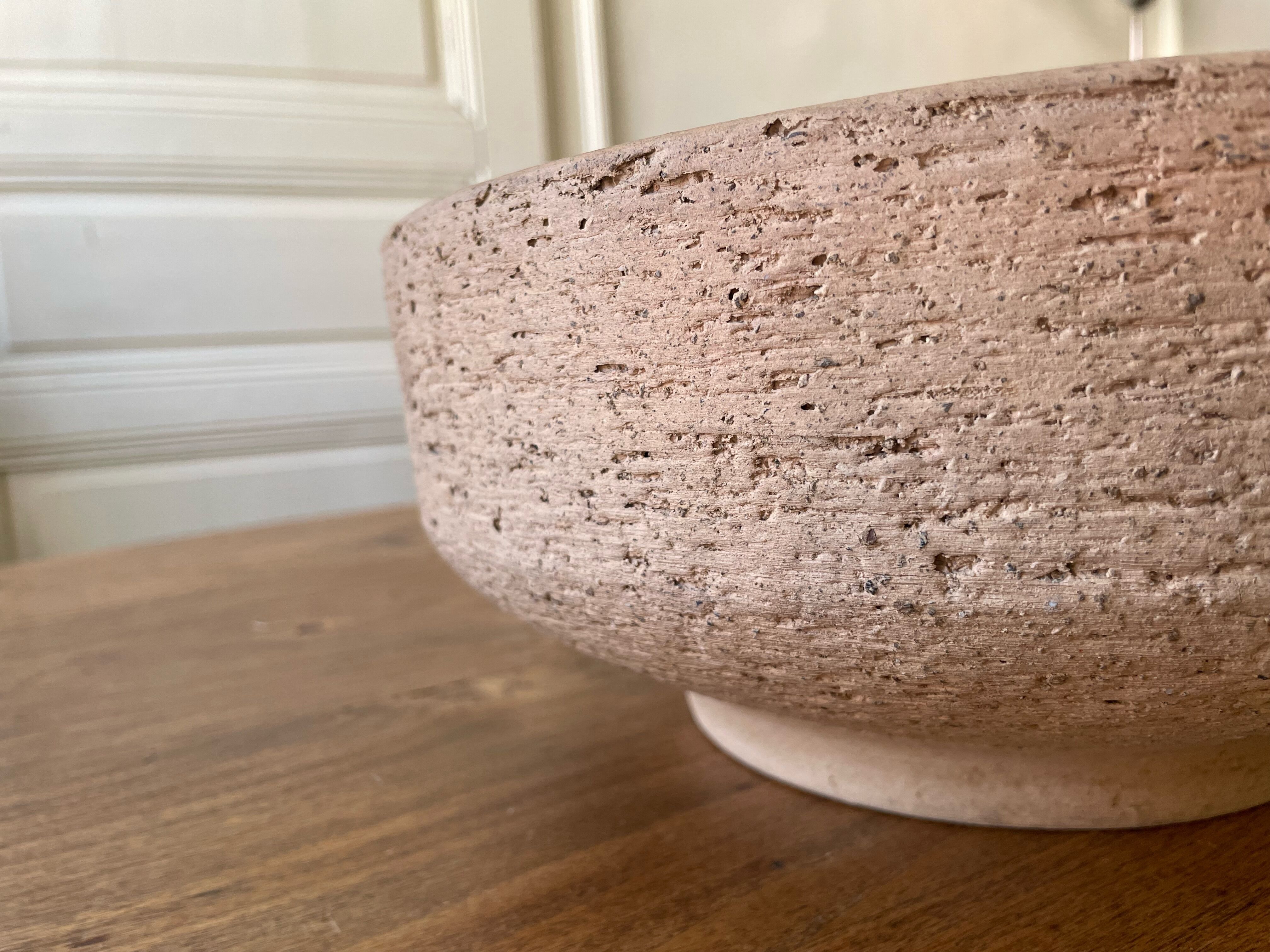 Pot cover, terracotta planter - beige