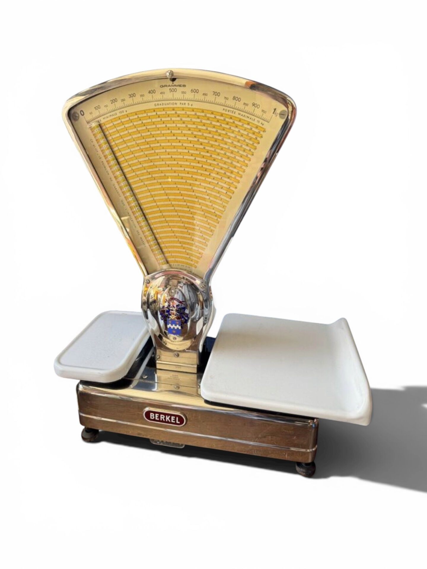 Grande balance de commerce Berkel,  modèle chromé, années 1930
