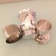 Timpani, shell and round of silver metal / vintage towel 50s-60s