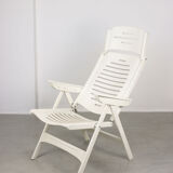 Vintage Danish Folding Armchair with 5 Positions