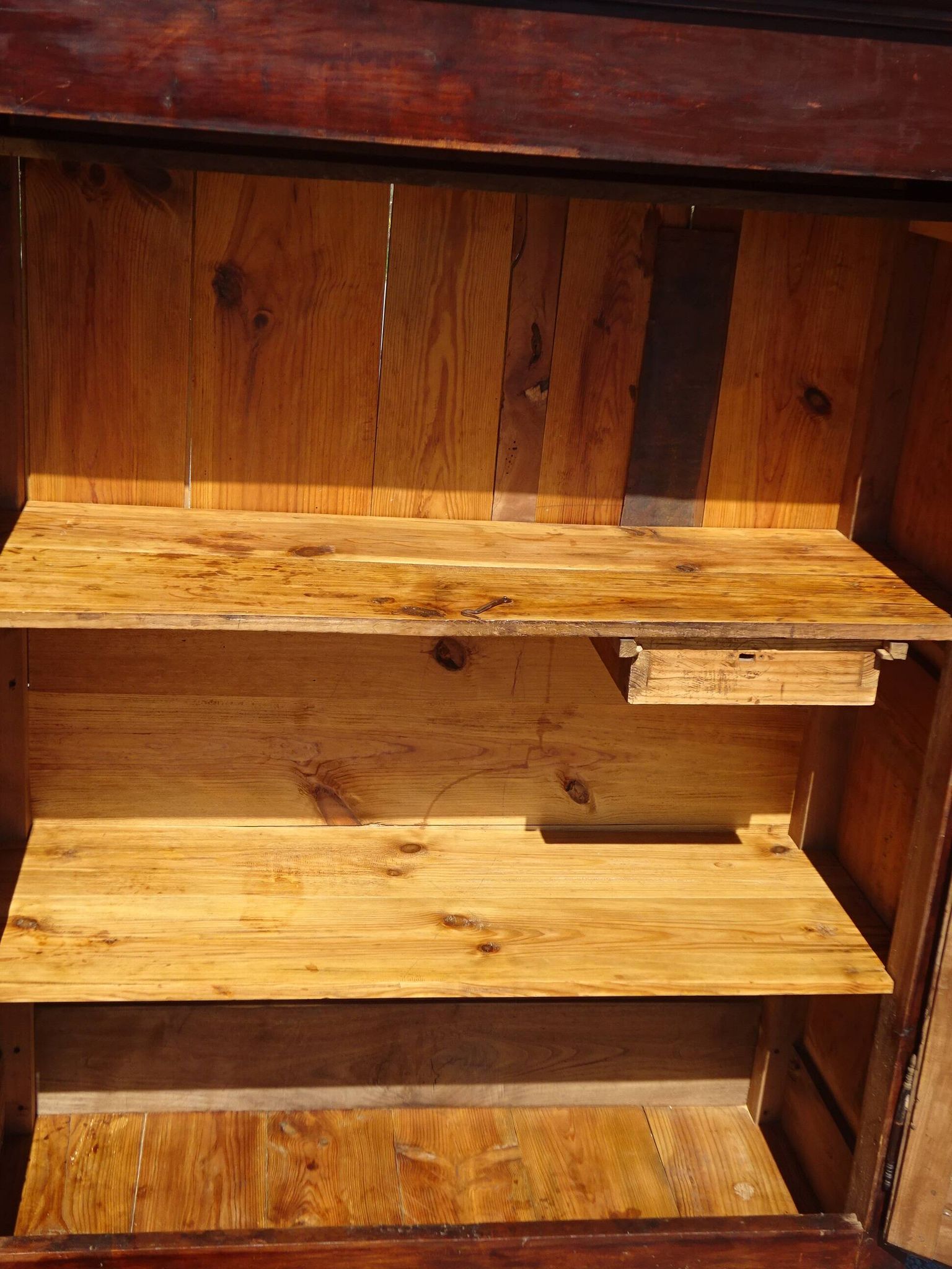 Louis Philippe wardrobe in solid walnut