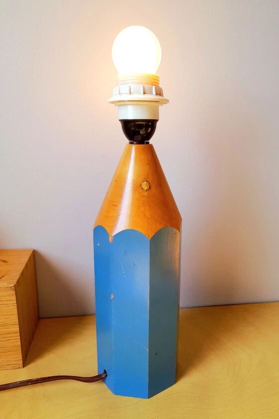 Lampe crayon 1980