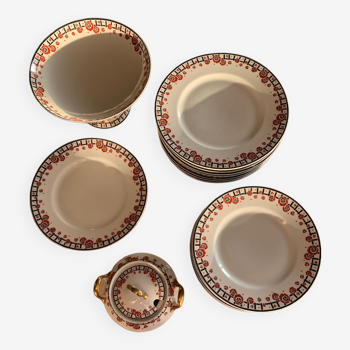 Limoges porcelain - Serivice Poppies