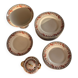 Limoges porcelain - Serivice Poppies