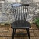 Scandinavian chair Sven Erik Fryklund for HagaFors blackened wood 1950