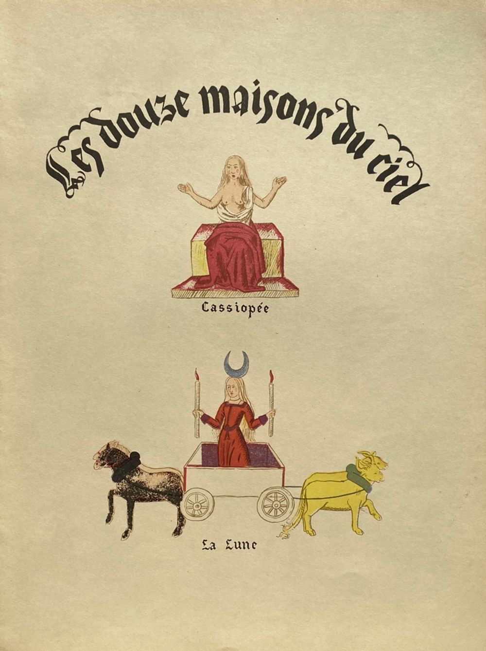 Vintage lithography astrology