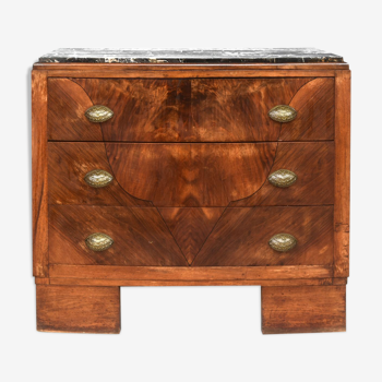 Commode sauteuse 3 tiroirs 1930 Art déco