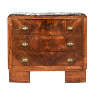 Commode sauteuse 3 tiroirs 1930 Art déco
