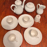 Vintage Haviland Limoges coffee service, 12 pieces in excellent condition.