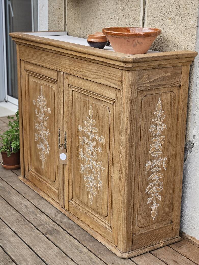 Solid oak sideboard top, hade made creation | elea