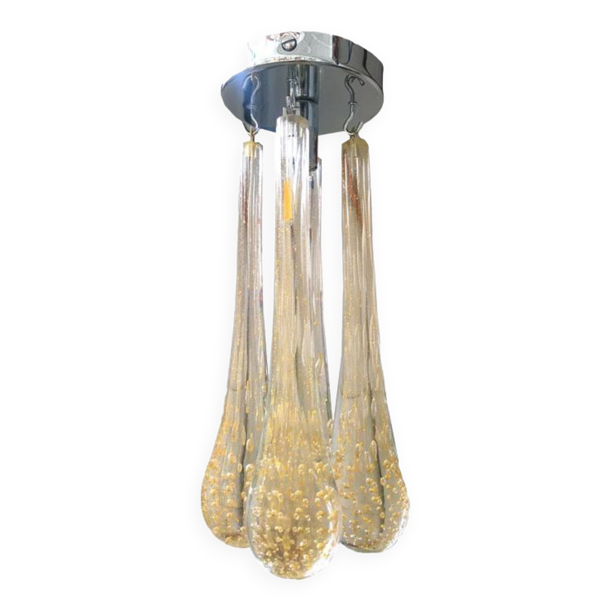 Murano glass flush mount