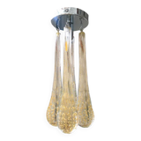 Plafonnier en verre de Murano