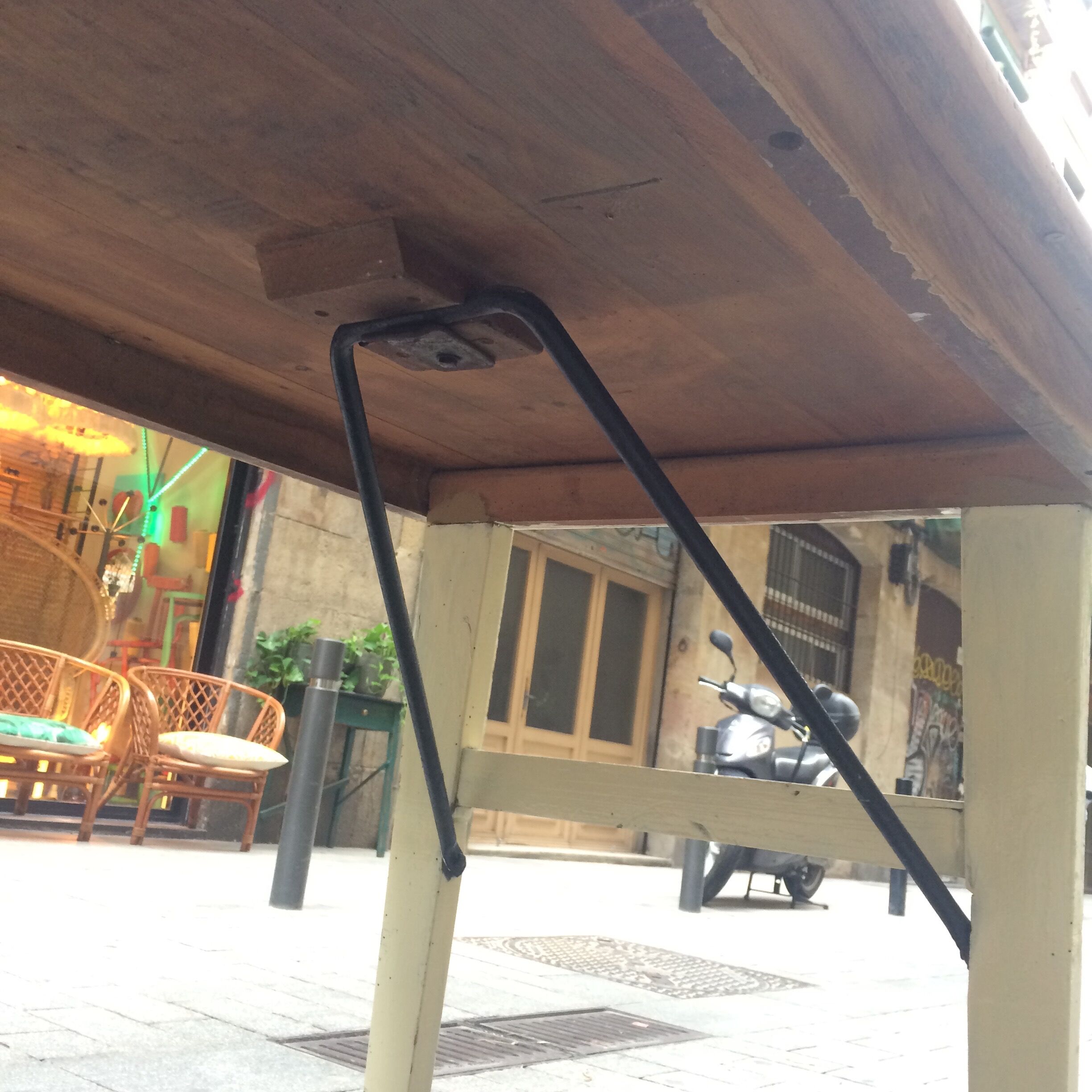 Table en bois pliable