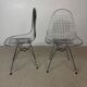 Chaises filaires chromées vintage – Lot de 4