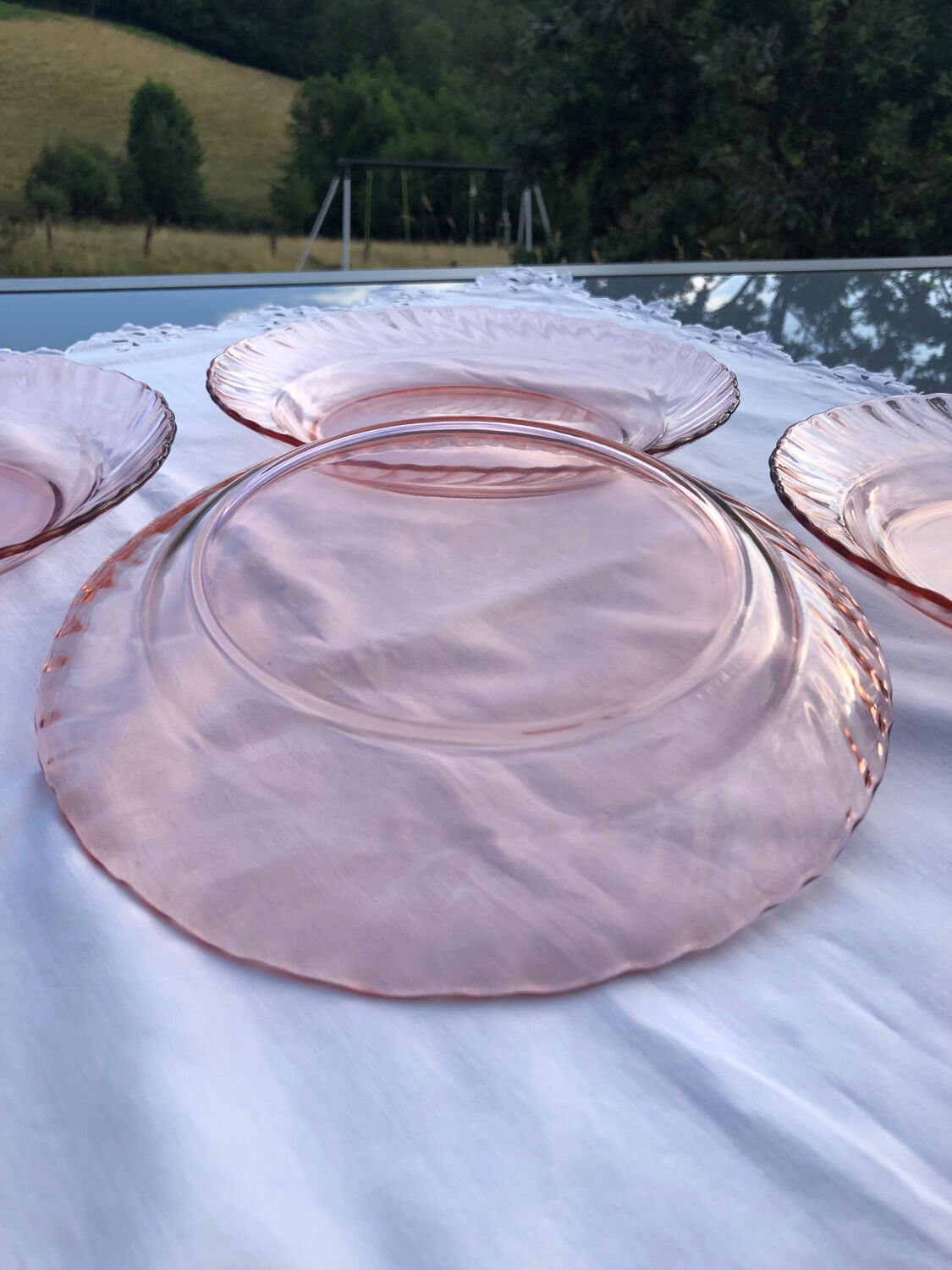 Lot 6 hollow plates Rosaline