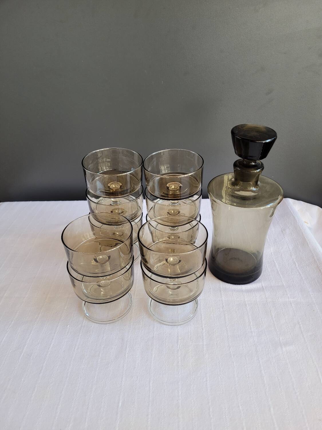 Glasses and carafe