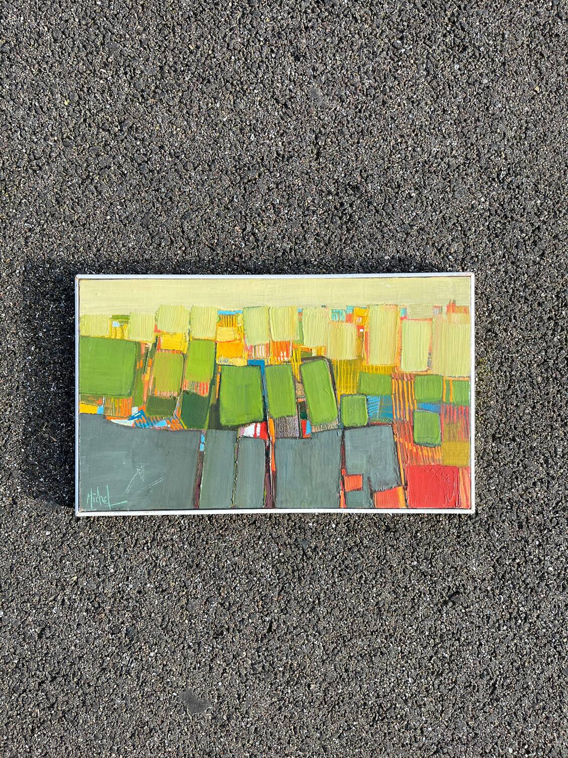 Vintage oil painting on canvas 1988 signed