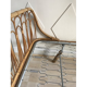 Bed bench into rattan vintage 1960