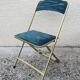 Vintage folding chair Mid-Century style Opera gold metal velvet