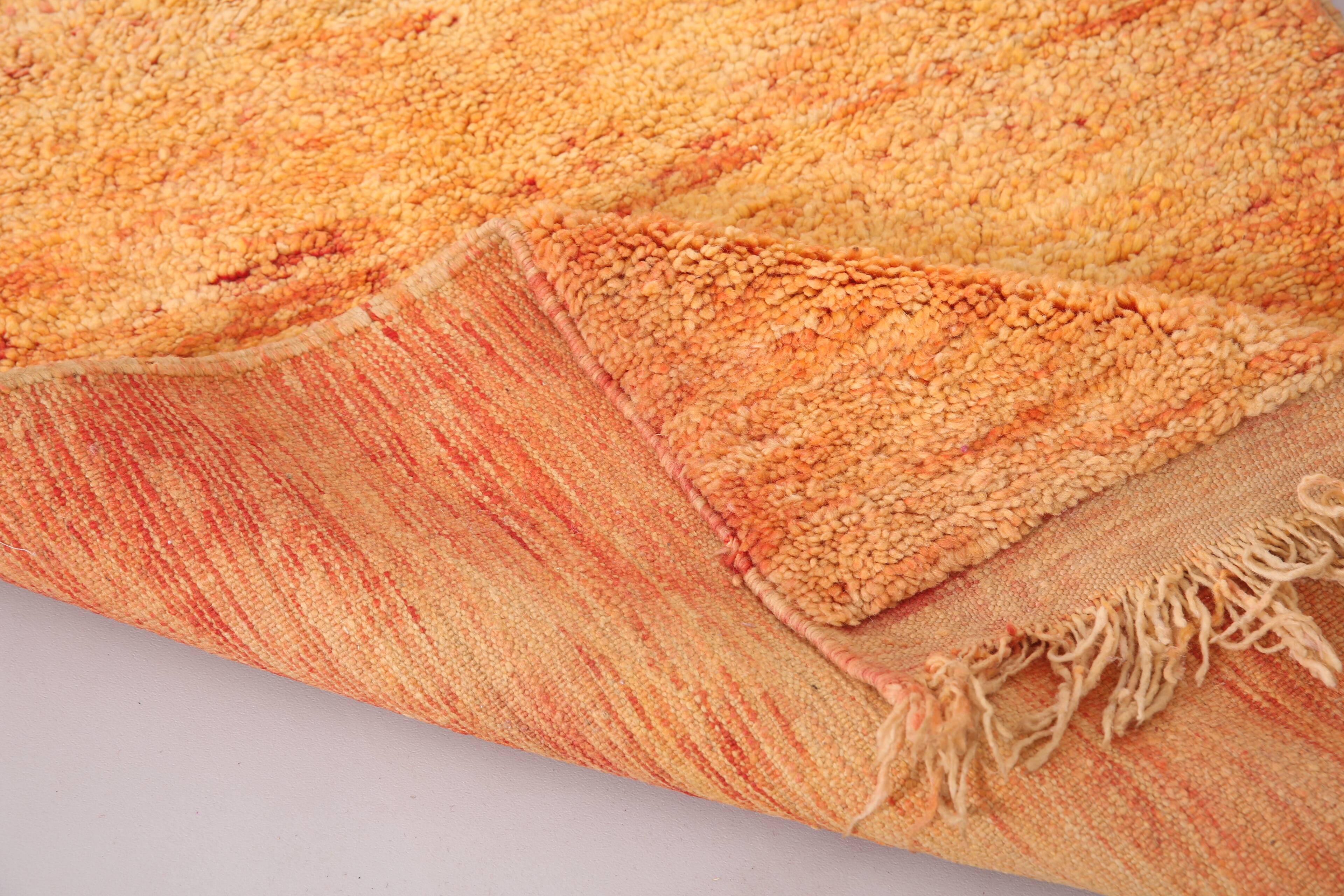 Vintage Moroccan Runner Rug 91 x 292 cm - Orange Runner Rug - Berber Rug